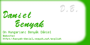 daniel benyak business card